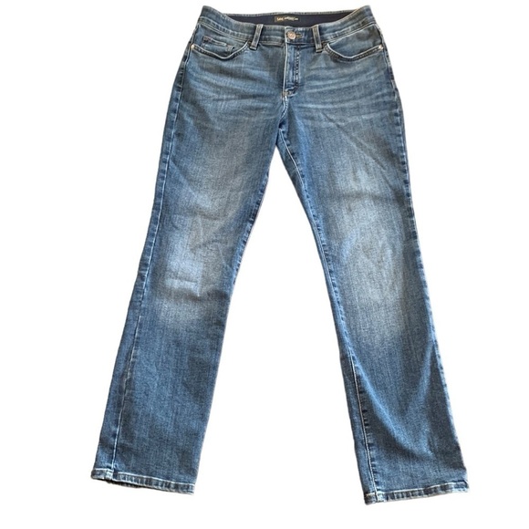 Lee Regular Fit Medium Wash Mid Rise Straight Leg Jeans Size 10 - Picture 1 of 7
